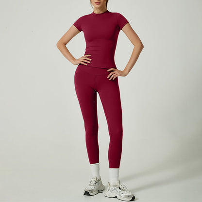 👚 60% RABATT! 🏃 Zweiteiliges Sportoutfit aus Baumwolle für Damen – Bequemes Oberteil & Leggings, Perfekt für Training & Freizeit 💪