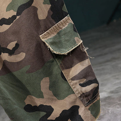 🔥Solange der Vorrat reicht 40 % Rabatt!🎉Men's Studded Camo Cargo ShortsCargoshorts für Herren mit Nieten und Camouflage-Muster