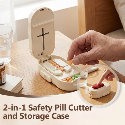 Frühlingsrabatt: 30 %-2-in-1-Sicherheits-Tablettenbrecher und Aufbewahrungsetui