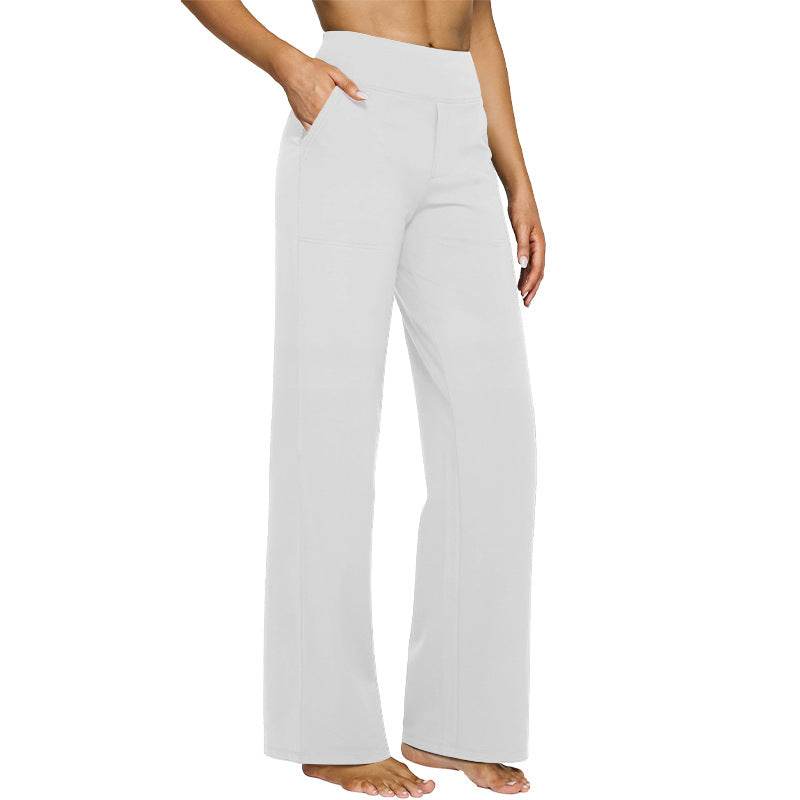 ⏳Limitiertes 50 % Rabatt⏰Einfarbige Stretch-Yogahose für Damen mit hoher Taille im lässigen Stil👖