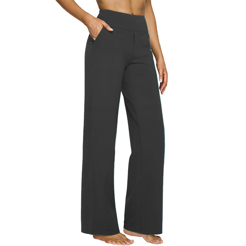 ⏳Limitiertes 50 % Rabatt⏰Einfarbige Stretch-Yogahose für Damen mit hoher Taille im lässigen Stil👖