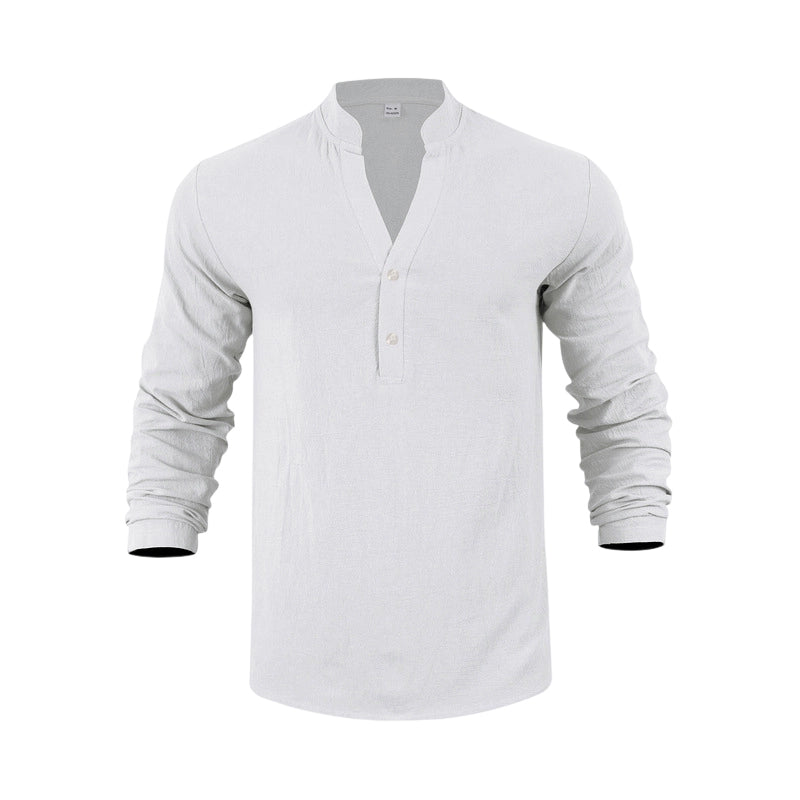 🔥Solange der Vorrat reicht 40 % Rabatt!🎉Lässiges Henley-T-Shirt für Herren