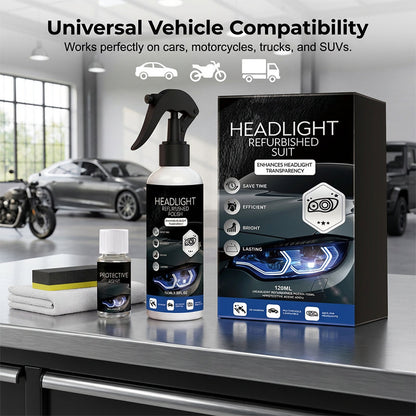 🚗 2 KAUFEN, 1 GRATIS! 🔆 Professionelles Scheinwerfer-Restaurierungsset – Entfernt Vergilbung und Kratzer, stellt die Klarheit wieder her und bietet UV-Schutz – einfache DIY-Lösung ✨