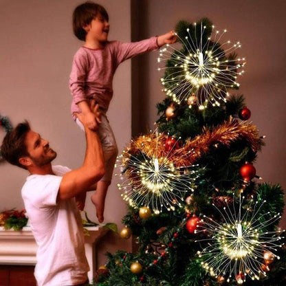 🔥Solange der Vorrat reicht 40 % Rabatt!🎉Hängende Starburst Fairy Lights für Weihnachten