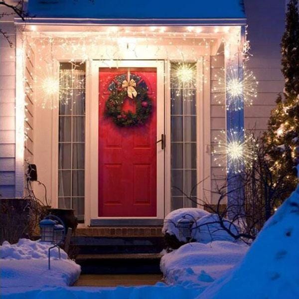 🔥Solange der Vorrat reicht 40 % Rabatt!🎉Hängende Starburst Fairy Lights für Weihnachten