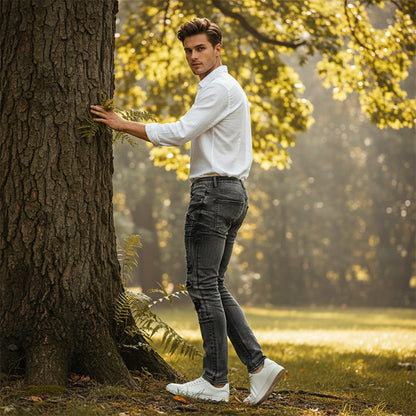 ✨🔥【Neuheiten 2026】Herren Slim-Fit Destroyed Jeans👖Eine Kombination aus Stil und Komfort