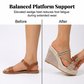 👠Damen-Sandalen mit Keilabsatz und hohen Absätzen