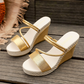 👠Damen-Sandalen mit Keilabsatz und hohen Absätzen