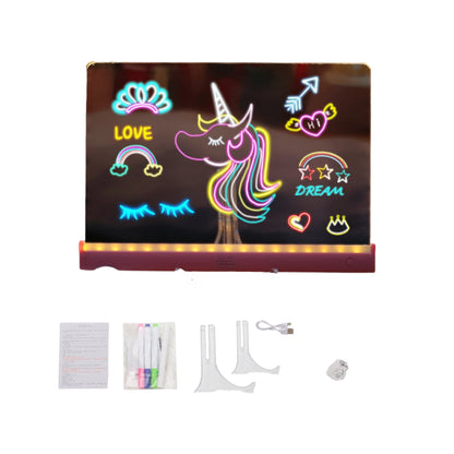 🔥🔥50% Rabatt🌟Kit DIY para montar una pizarra de dibujo iluminada infantil 🌸Die fantasievolle Vorstellungskraft der Kinder anregen
