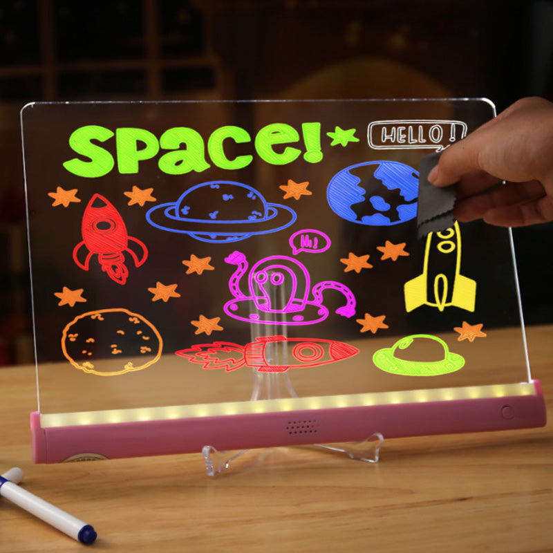 🔥🔥50% Rabatt🌟Kit DIY para montar una pizarra de dibujo iluminada infantil 🌸Die fantasievolle Vorstellungskraft der Kinder anregen