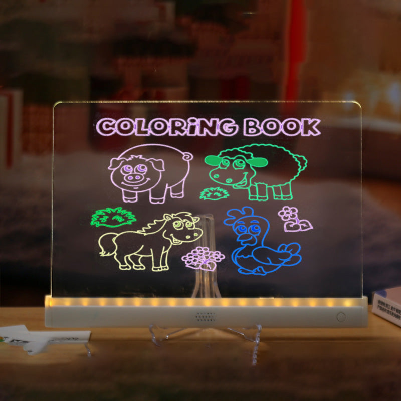 🔥🔥50% Rabatt🌟Kit DIY para montar una pizarra de dibujo iluminada infantil 🌸Die fantasievolle Vorstellungskraft der Kinder anregen