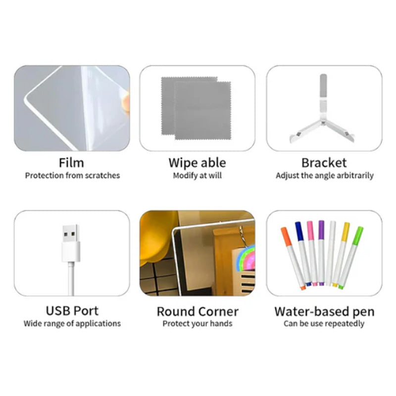 🔥🔥50% Rabatt🌟Kit DIY para montar una pizarra de dibujo iluminada infantil 🌸Die fantasievolle Vorstellungskraft der Kinder anregen