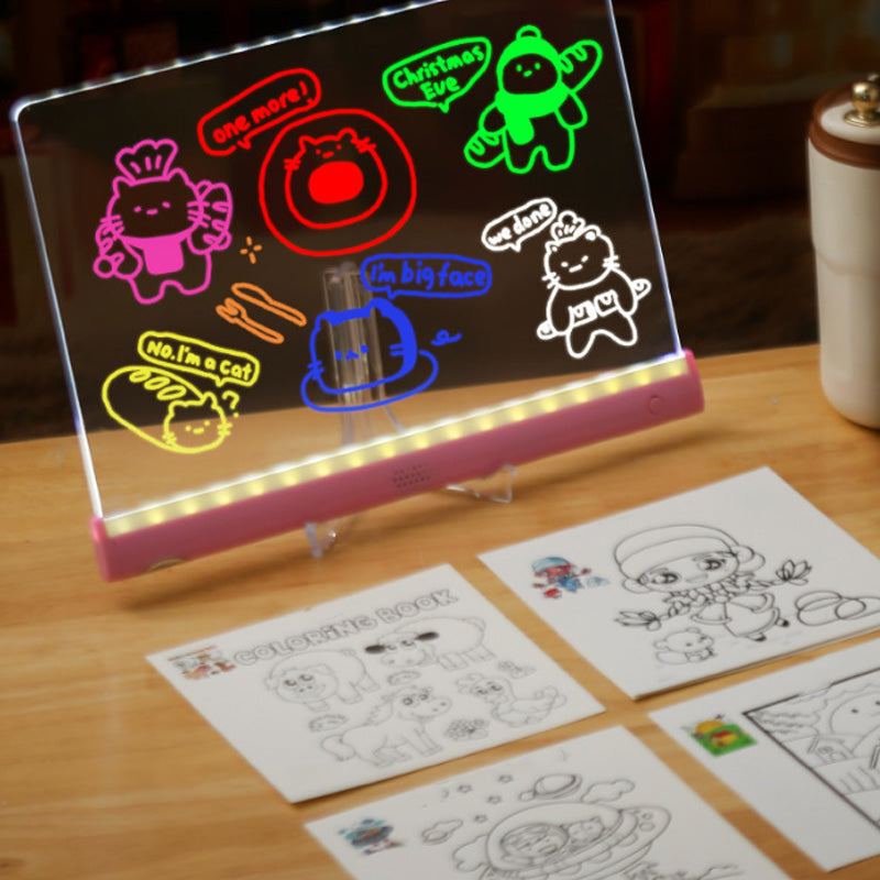 🔥🔥50% Rabatt🌟Kit DIY para montar una pizarra de dibujo iluminada infantil 🌸Die fantasievolle Vorstellungskraft der Kinder anregen