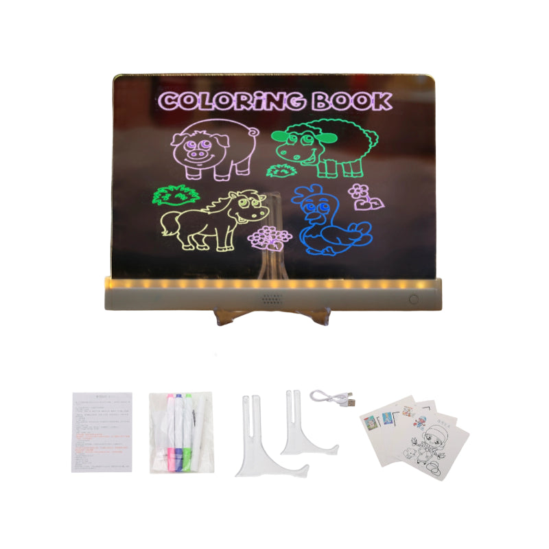 🔥🔥50% Rabatt🌟Kit DIY para montar una pizarra de dibujo iluminada infantil 🌸Die fantasievolle Vorstellungskraft der Kinder anregen
