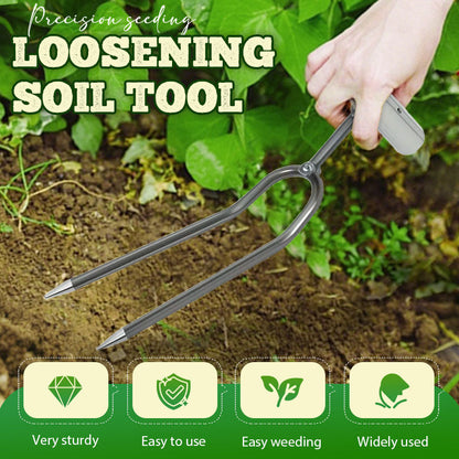 ✨50 % RABATT✨🌱 Kompakter 2‑Zahn‑Garten‑Unkrautstecher ✨ Effizientes Unkrautentfernen für Ihren Garten