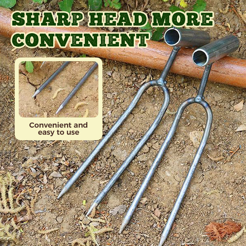 ✨50 % RABATT✨🌱 Kompakter 2‑Zahn‑Garten‑Unkrautstecher ✨ Effizientes Unkrautentfernen für Ihren Garten