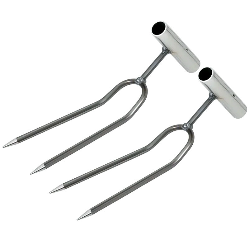✨50 % RABATT✨🌱 Kompakter 2‑Zahn‑Garten‑Unkrautstecher ✨ Effizientes Unkrautentfernen für Ihren Garten