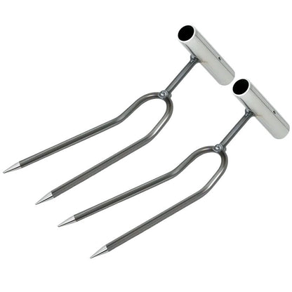 ✨50 % RABATT✨🌱 Kompakter 2‑Zahn‑Garten‑Unkrautstecher ✨ Effizientes Unkrautentfernen für Ihren Garten