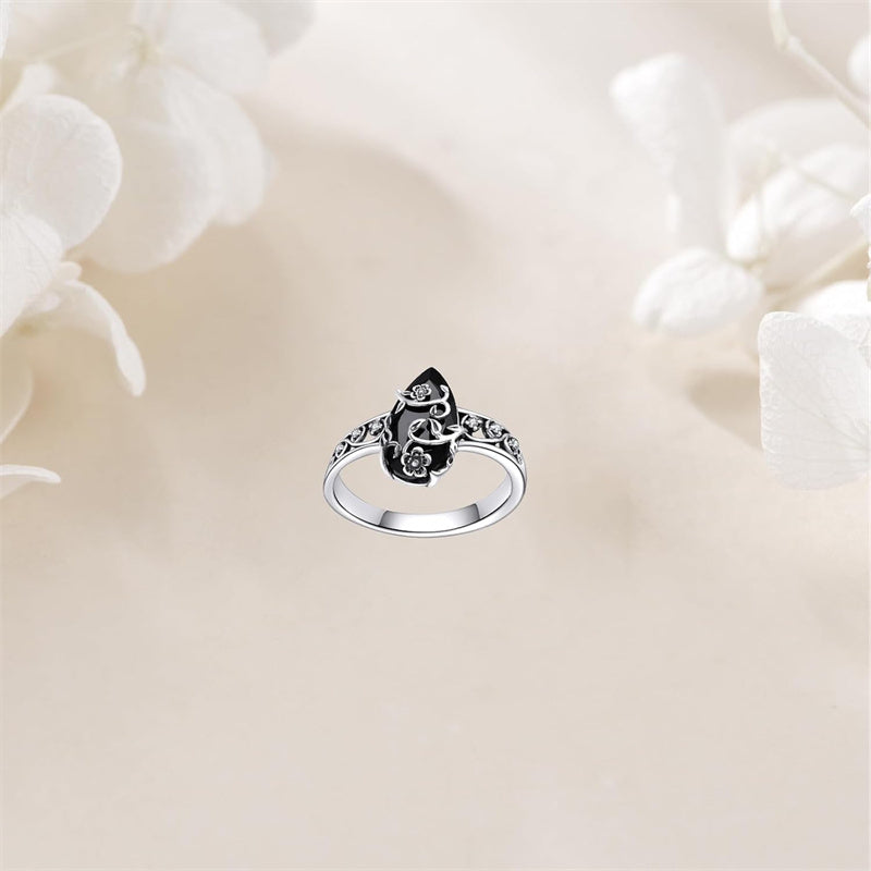🔥Solange der Vorrat reicht 40 % Rabatt!🎉Böhmischer Vintage-Blumenranken-Ring