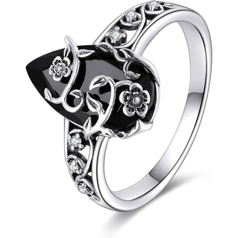 🔥Solange der Vorrat reicht 40 % Rabatt!🎉Böhmischer Vintage-Blumenranken-Ring