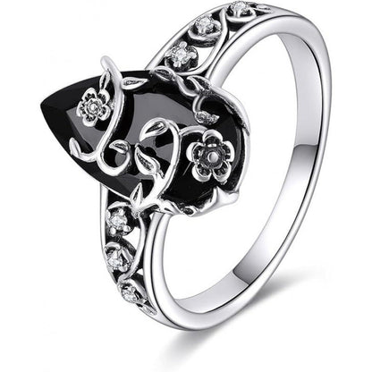 🔥Solange der Vorrat reicht 40 % Rabatt!🎉Böhmischer Vintage-Blumenranken-Ring