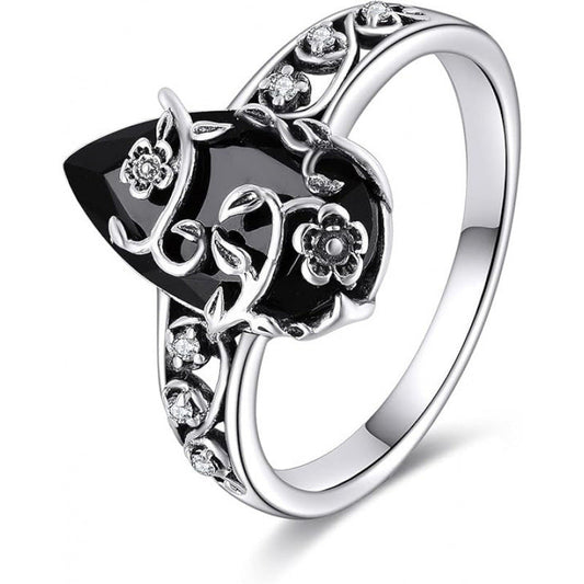 🔥Solange der Vorrat reicht 40 % Rabatt!🎉Böhmischer Vintage-Blumenranken-Ring