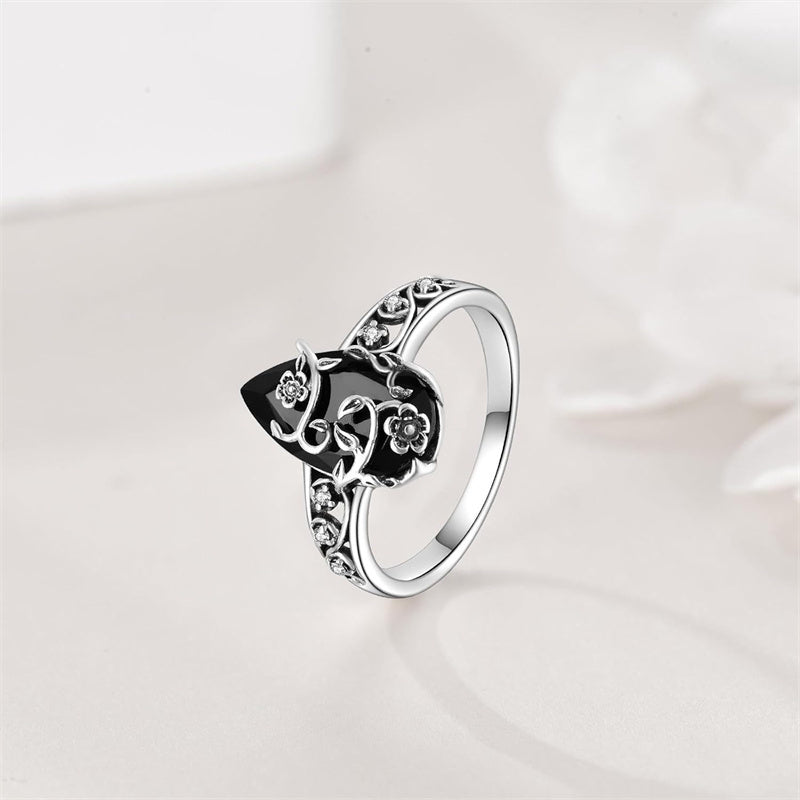 🔥Solange der Vorrat reicht 40 % Rabatt!🎉Böhmischer Vintage-Blumenranken-Ring