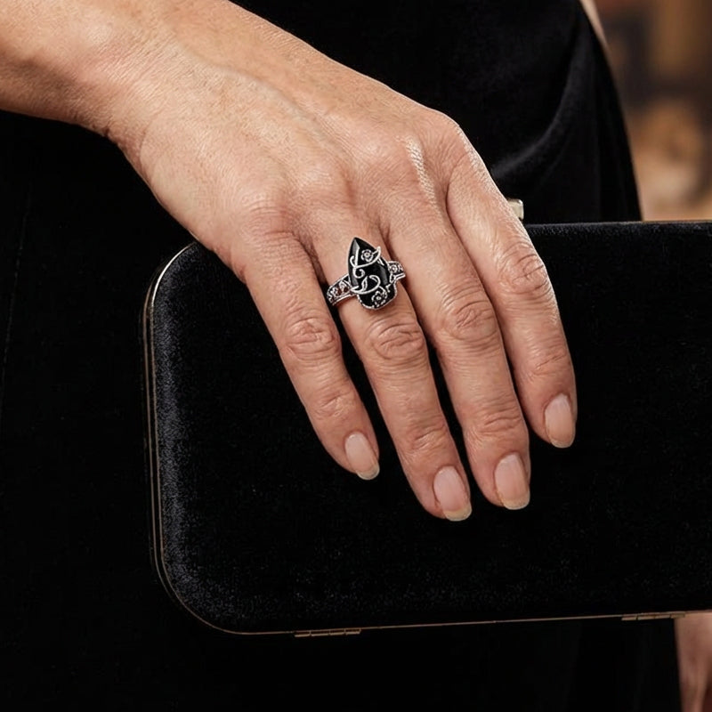 🔥Solange der Vorrat reicht 40 % Rabatt!🎉Böhmischer Vintage-Blumenranken-Ring