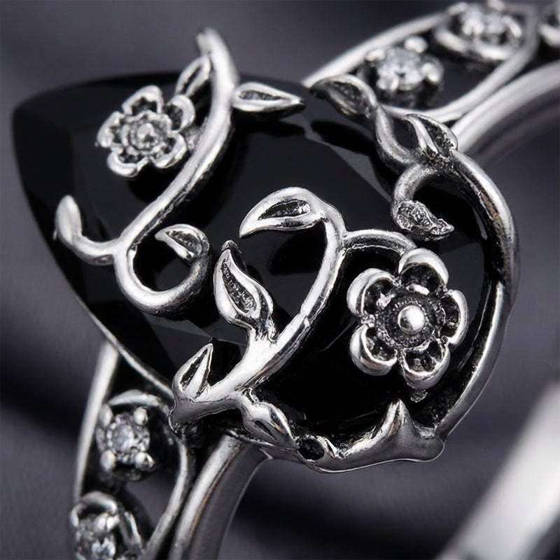🔥Solange der Vorrat reicht 40 % Rabatt!🎉Böhmischer Vintage-Blumenranken-Ring