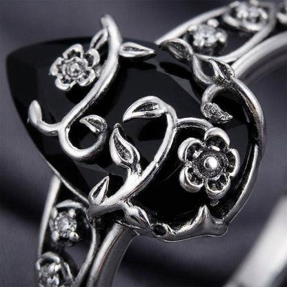 🔥Solange der Vorrat reicht 40 % Rabatt!🎉Böhmischer Vintage-Blumenranken-Ring