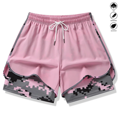 🔥Solange der Vorrat reicht 40 % Rabatt!🎉Lässige Sportshorts für Damen mit integriertem Innenfutter