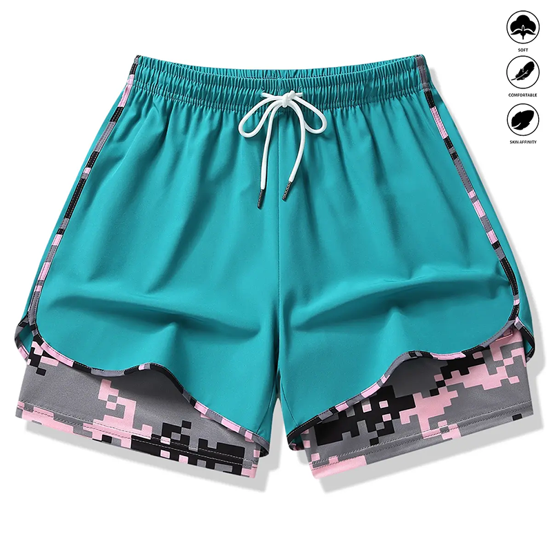 🔥Solange der Vorrat reicht 40 % Rabatt!🎉Lässige Sportshorts für Damen mit integriertem Innenfutter
