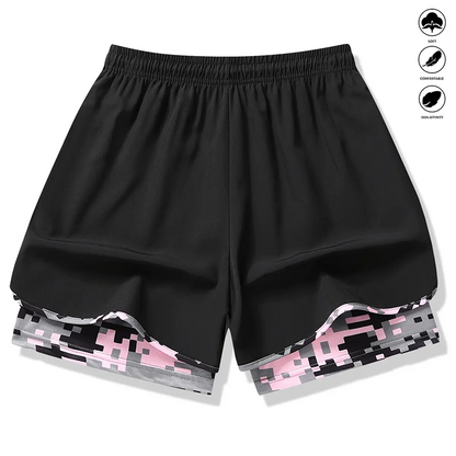 🔥Solange der Vorrat reicht 40 % Rabatt!🎉Lässige Sportshorts für Damen mit integriertem Innenfutter