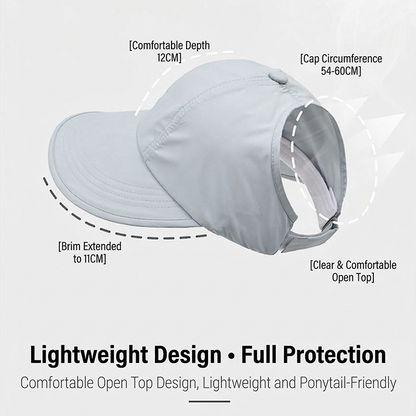 💎 -50% auf Damen-Baseball-Sonnenhut mit weiter Krempe！💎 UV-Schutz, atmungsaktiver Schnelltrocken-Stoff & Komfort für Outdoor-Abenteuer✨