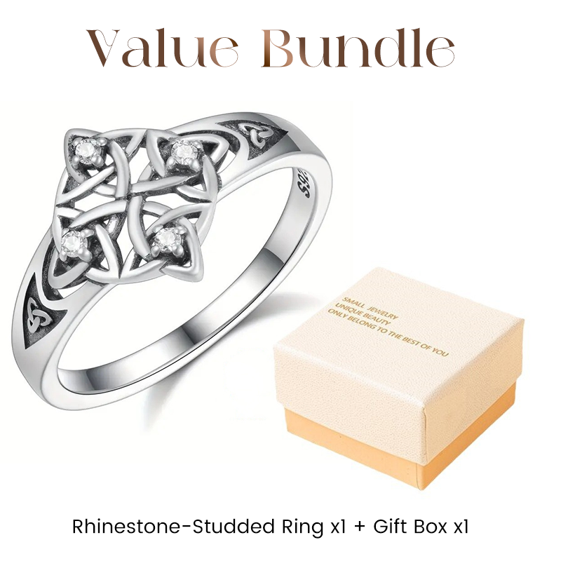 🔥Limitiertes Angebot: 💍Keltischer Liebesknoten Ring – Trinity Design – Vintage Silber