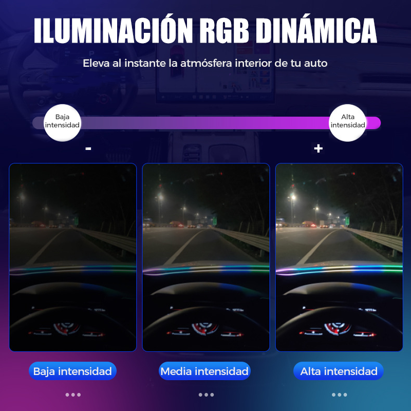 🔥Solange der Vorrat reicht 40 % Rabatt!🎉Kit de Tiras de Luces LED RGB para Tablero de Auto