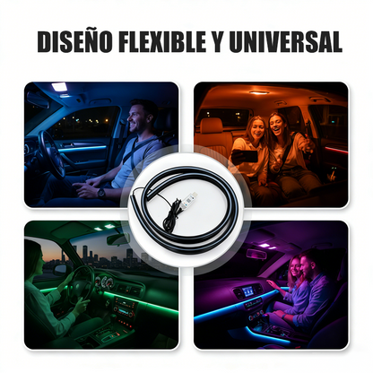 🔥Solange der Vorrat reicht 40 % Rabatt!🎉Kit de Tiras de Luces LED RGB para Tablero de Auto