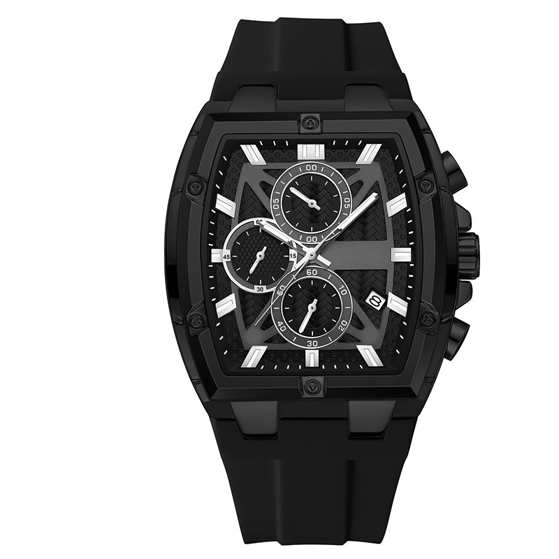 ⌚ 50% RABATT! 🔥 Moderne Fassförmige Gehäuseuhr für Männer – Elegantes Design, Präzises Quarzwerk & Zeitloser Stil ✨