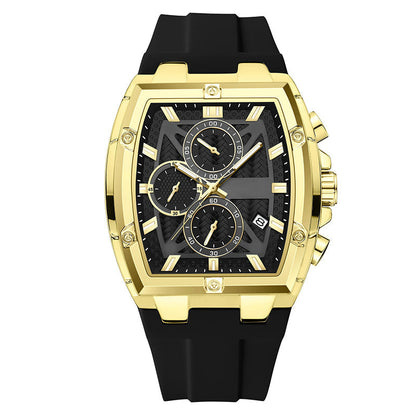 ⌚ 50% RABATT! 🔥 Moderne Fassförmige Gehäuseuhr für Männer – Elegantes Design, Präzises Quarzwerk & Zeitloser Stil ✨