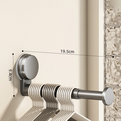 🧺 50% RABATT! 🛠️ Klappbarer teleskopischer Saugnapf-Wäscheständer – Platzsparend, stabil & einfach zu montieren – Ideal für kleine Wohnungen, Bad & Balkon ✨