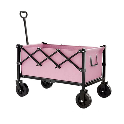 ⌛ Nur noch 3 Tage – 50 % auf alles! ⏰Faltbarer Bollerwagen – Großes Volumen, Outdoor Camping Handwagen, Leicht & Tragbar