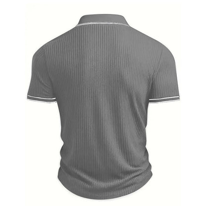 👕 50% RABATT! 🌞 Lässiges Sommer-Polohemd mit Kurzen Ärmeln – Atmungsaktive Baumwolle, Moderne Passform & Ideal Für Freizeit & Arbeit 💼