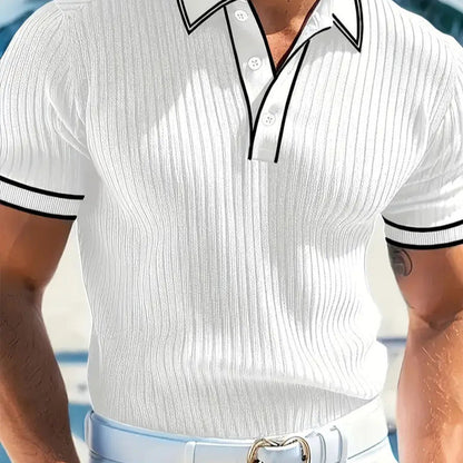 👕 50% RABATT! 🌞 Lässiges Sommer-Polohemd mit Kurzen Ärmeln – Atmungsaktive Baumwolle, Moderne Passform & Ideal Für Freizeit & Arbeit 💼