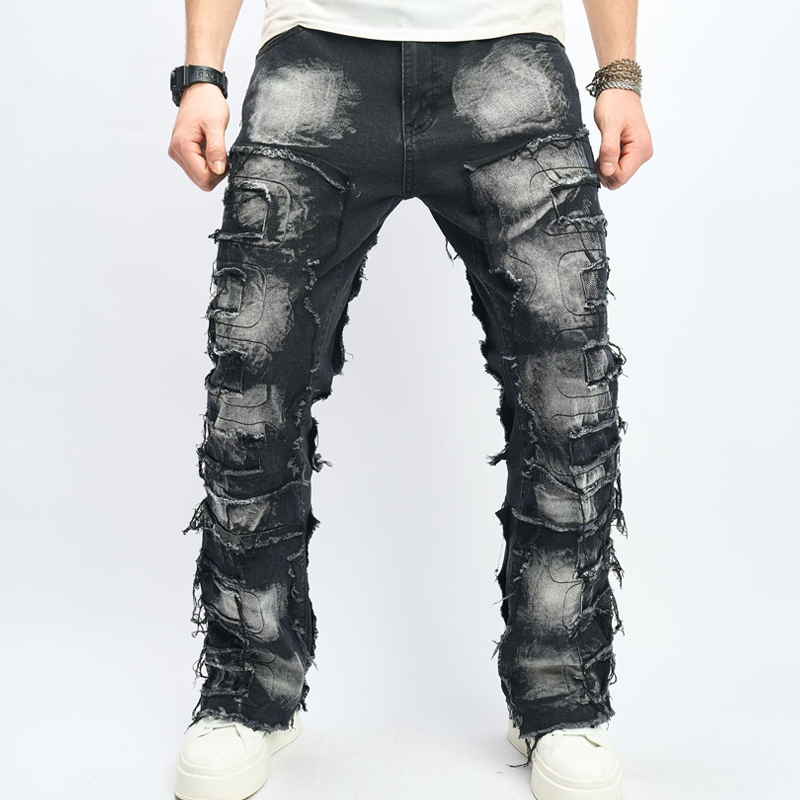 🔥Solange der Vorrat reicht 40 % Rabatt!🎉Herren-Jeans im Hip-Hop-Stil mit lockerer Passform