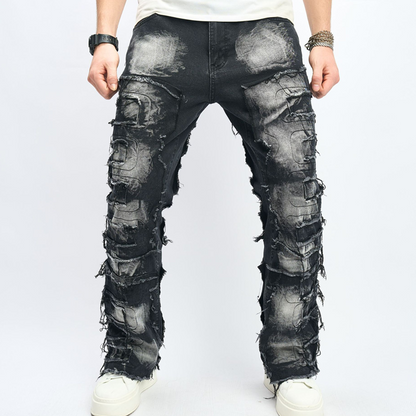 🔥Solange der Vorrat reicht 40 % Rabatt!🎉Herren-Jeans im Hip-Hop-Stil mit lockerer Passform