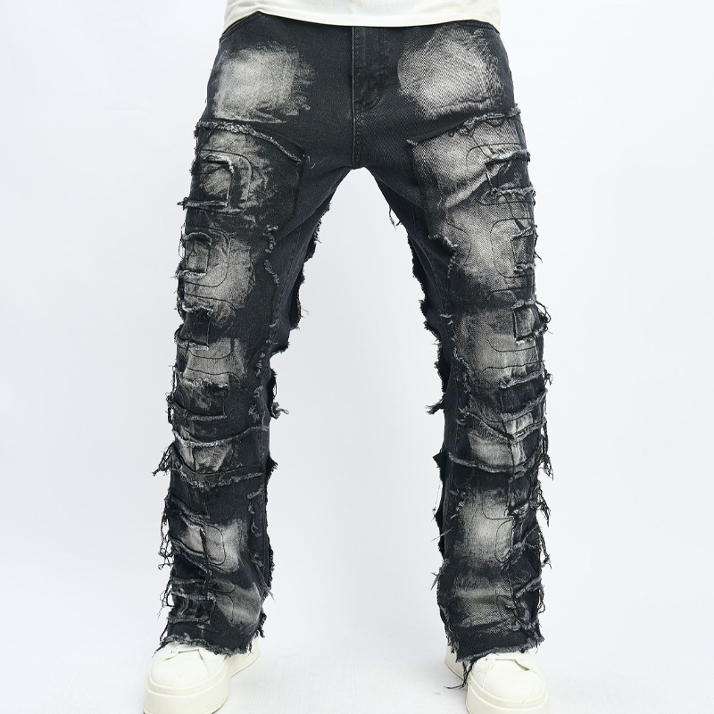 🔥Solange der Vorrat reicht 40 % Rabatt!🎉Herren-Jeans im Hip-Hop-Stil mit lockerer Passform