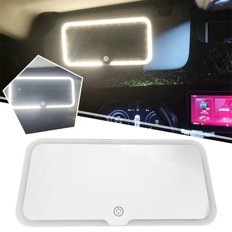 🔥Solange der Vorrat reicht 40 % Rabatt!🎉LED-Kosmetikspiegel für die Sonnenblende im Auto