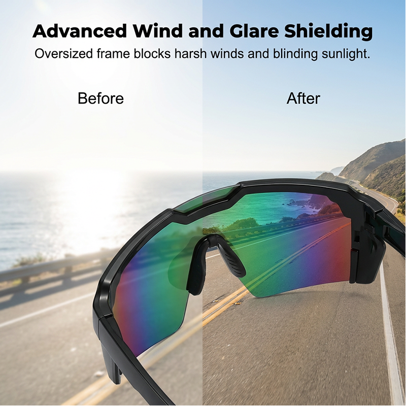 🕶️ JETZT -50% RABATT! 🔥 Sport-Sonnenbrille UV400 Unisex – Verspiegelte Gläser Anti-Blendung, Leichter TR-Rahmen, Panoramasicht & Seitenschutz · 8 Farben ✨