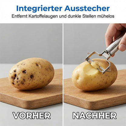 🔥Solange der Vorrat reicht 40 % Rabatt!🎉Multi-Funktions-Sparschäler & Julienne-Schneider aus Edelstahl