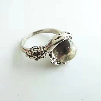 🔥Solange der Vorrat reicht 40 % Rabatt!🎉Gothic-Kristallkugel-Handring
